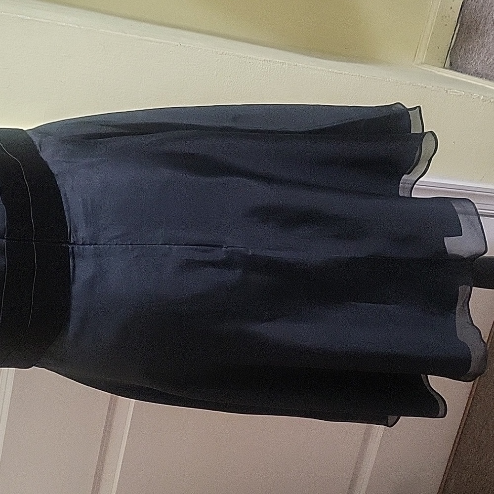 White House Black Market Strapless A-line Sheer Cocktail Dress - Picture 8 of 10